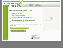 Tablet Screenshot of designationcheck.com